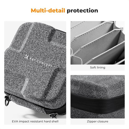 K&F CONCEPT 10 in 1 Lens Filter Case, Hard Shell Camera Filter Pouch Up to 82mm - Image 3