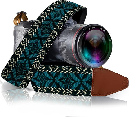 Art Tribute Camera Strap, Vintage Embroidered Neck Shoulder & Crossbody Camera by ArtTribute