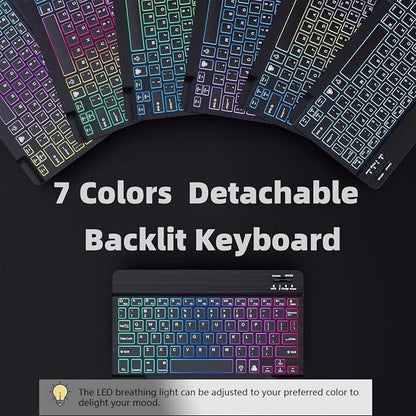 Keyboard Case for Galaxy Tab A9+/A9 Plus 11 Inch 2023, Slim Lightweight 7 Color - Image 2