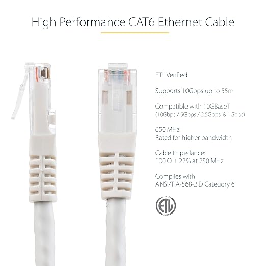 StarTech 15ft CAT6 Ethernet Cable - Image 2