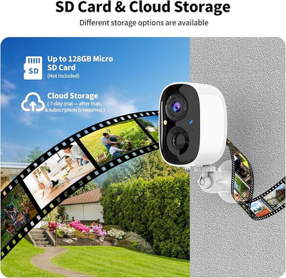 Security Cameras Wireless Outdoor, 2K Indoor WiFi Wireless Cameras, Outside - Image 6