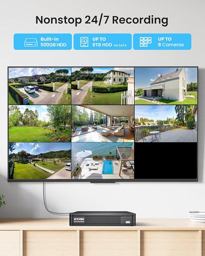 ZOSI 5MP 3K Lite CCTV Security Camera System - Image 5