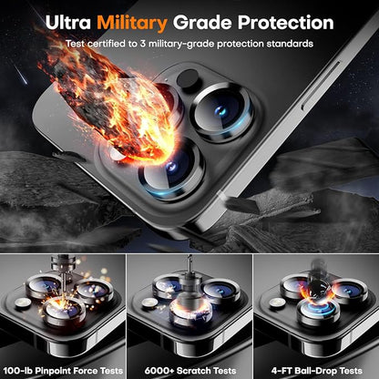 for iPhone 17 Pro/iPhone 17 Pro Max Camera Lens Protector, Tempered Glass - Image 5