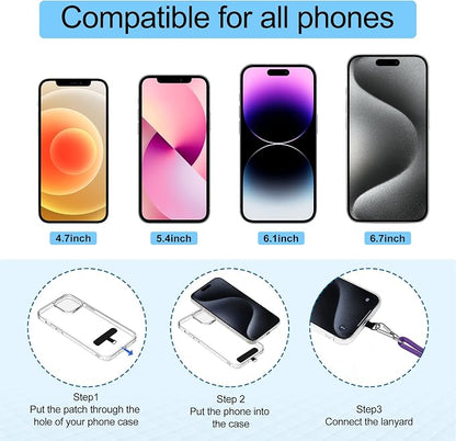 takyu Phone Lanyard, 2 Pack Adjustable Cell Phone Lanyard Crossbody Neck Strap - Image 5