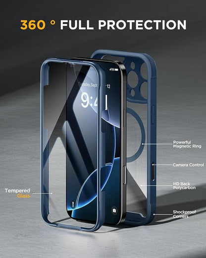 Miracase Magnetic for iPhone 16 Pro Case Full-Body Phone - Image 2