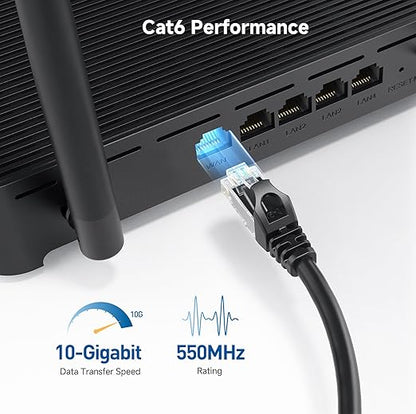 Cable Matters 10Gbps Snagless Cat 6 Ethernet Cable - 9ft - Image 3