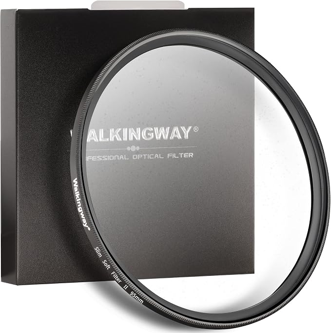 Walking Way 95MM White Pro Mist Diffusion Lens Filter, Dreamy Fog & Soft Glow by WalkingWay