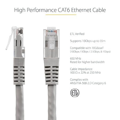 StarTech 15ft CAT6 Ethernet Cable - Image 2