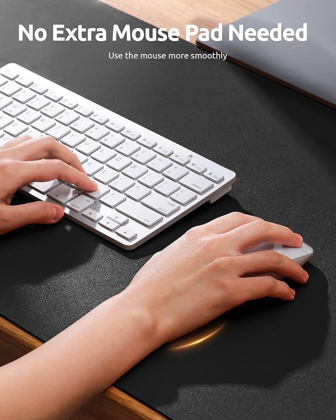 YSAGi Leather Desk Protector, Non-Slip Large Mouse Pad, Waterproof PU Laptop - Image 3