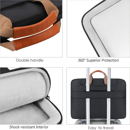 Lacdo 360° Protective Laptop Shoulder Bag, 16 inch Laptop Bag - Image 4