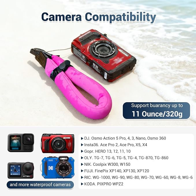 JJC Waterproof Camera Float Strap Cell Phone Float Strap - Image 4