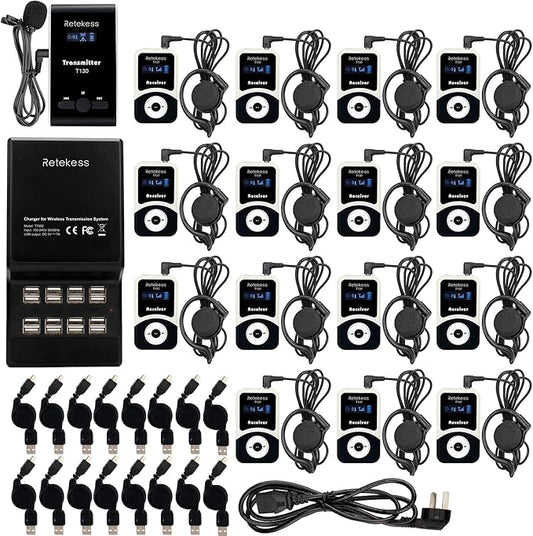 Retekess T130 Church Translation System, Tour Guide Audio System, High Sound by Retekess