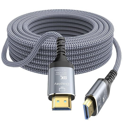8K Fiber Optic HDMI Cable 65FT, 48Gbps Ultra High Speed Long HDMI 2.1 Cord by Anehmeta