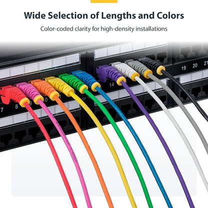 StarTech.com 10ft Yellow Slim CAT6 Ethernet Cable, Snagless RJ45, 28AWG Pure - Image 6