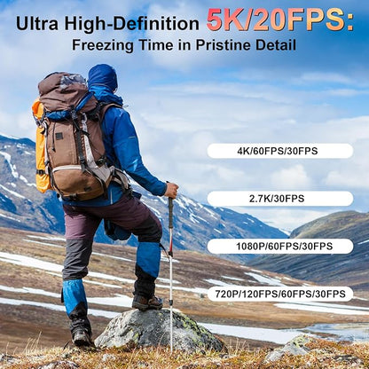 5K Pocket Vlogging Camera Body Camera - Image 2