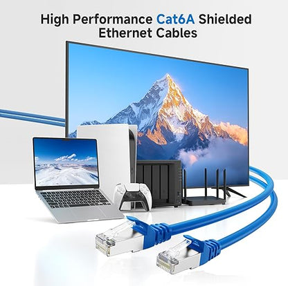 Cable Matters 10Gbps Snagless Shielded Cat 6A Ethernet Cable - 35ft - Image 2