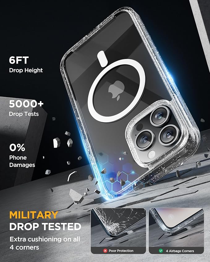 Miracase Magnetic for iPhone 15 Pro Max Case 6.7'' Full-Body Drop Proof Phone - Image 4