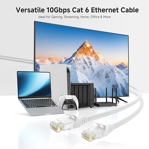 Cable Matters 10Gbps Snagless Cat 6 Ethernet Cable - 30ft - Image 2