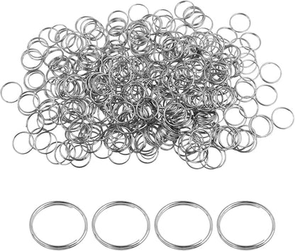 500PCS Stainless Steel Bright Silver Chandelier Split Rings, 0.63inch Diameter by Tighall