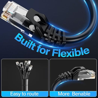 Cat6 Ethernet Cable 10Gbps 1 ft, UTP Ethernet Cable Cat 6, Flexible Bare Copper - Image 4