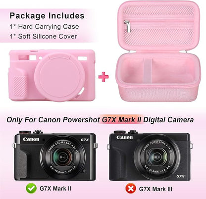 Canboc Camera Case for Canon PowerShot G7 X Mark II Digital Camera, Hard - Image 2