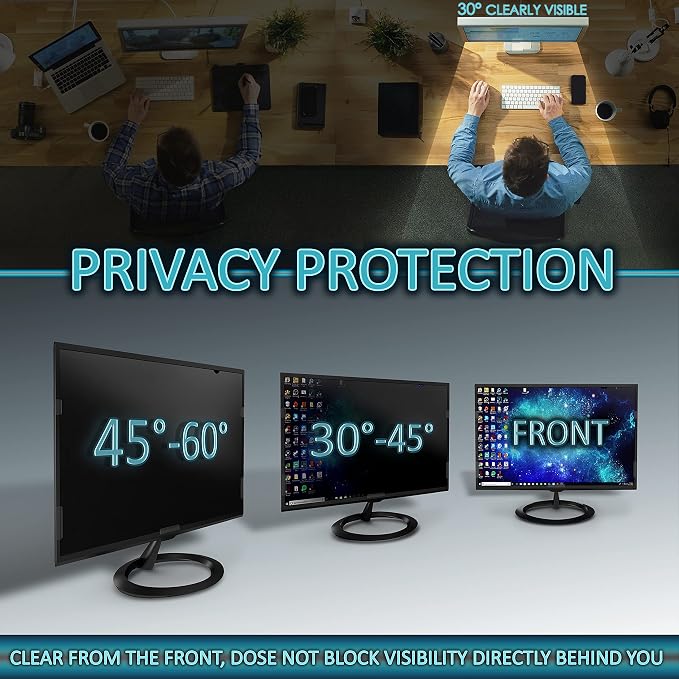 Premium Privacy Screen Filter for 23 Inches Desktop Computer Monitor. Screen - Image 2