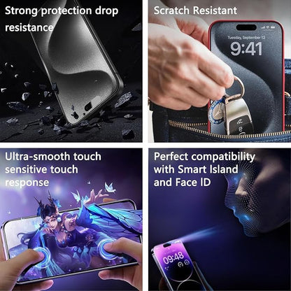 Matte Screen Protector for iPhone Air 6.5-Inch, Auto Dust Removal, 9H Tempered - Image 5