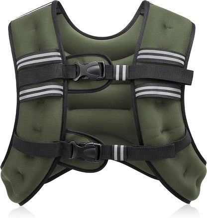 ZELUS Weighted Vest, 6lb/8lb/12lb/16lb/20lb/25lb/30lb Weight Vest by ZELUS