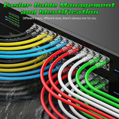 3 Feet Cat6 Patch Cables, Solid Pure Copper Patch Cord, Cat 6 Ethernet Cable - Image 3