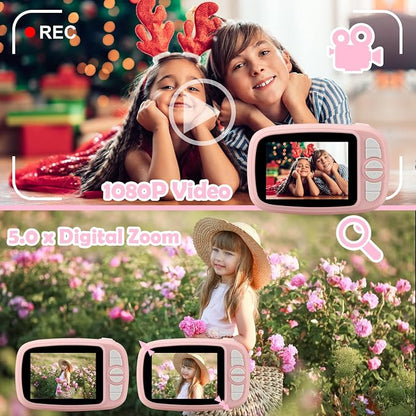 Kids Instant Camera, Mijiaowatch 12MP/1080P Kids Digital Print Camera, 3.5 Inch - Image 3