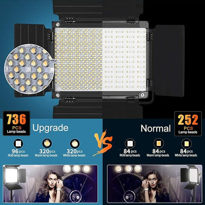 GVM RGB LED Video Light with Bluetooth Control, 360° Full Color 1000D PRO Video - Image 11