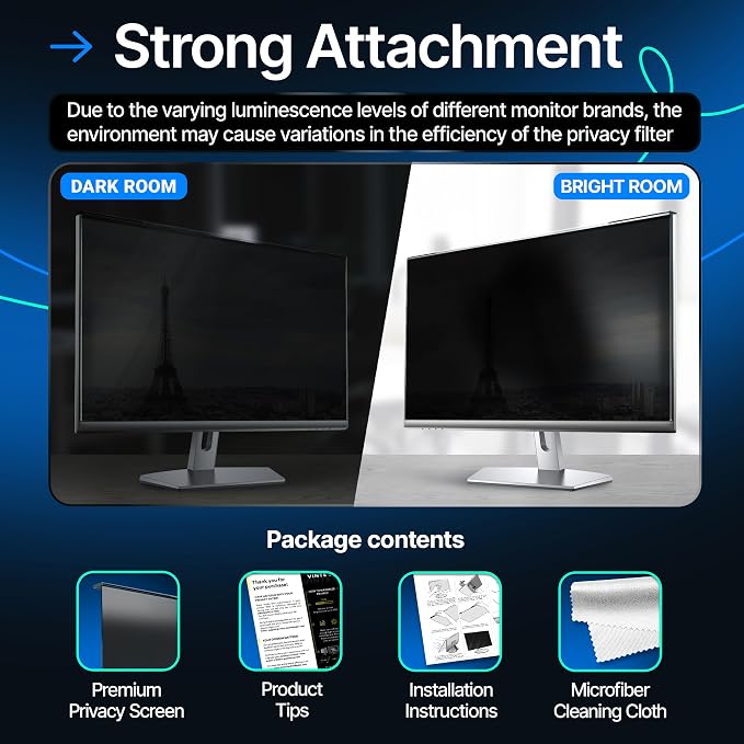 Acrylic 24 Inch Computer Privacy Screen Filter - Image 7