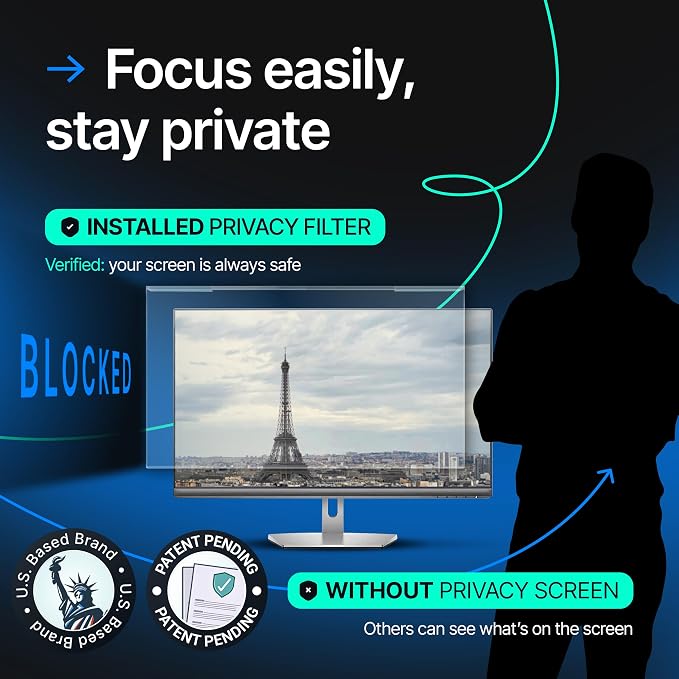 Acrylic 24 Inch Computer Privacy Screen Filter - Image 2
