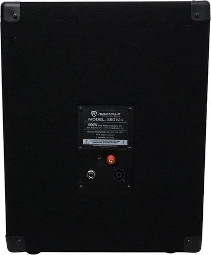 Rockville SBG1124 12" 600W Passive 4-Ohm Pro DJ Subwoofer, MDF Cabinet - Image 7