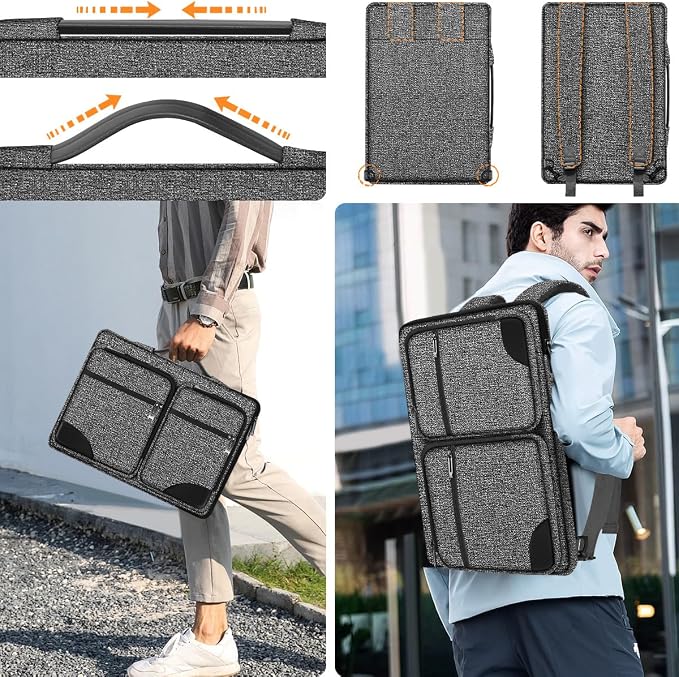 ZINZ Laptop Case 15 15.6 16 inches Sleeve Slim Briefcase Spill-Resistant Handbag - Image 5