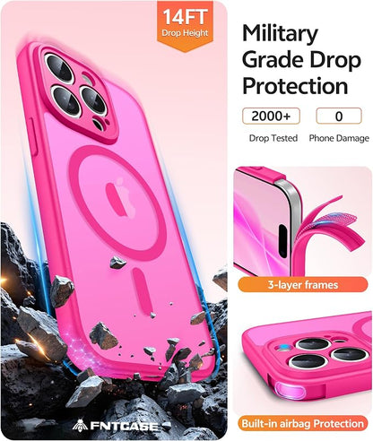 FNTCASE for iPhone 15 Pro Case: Translucent Matte Cases - Image 5