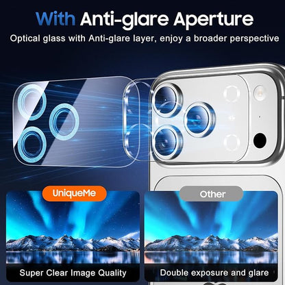 UniqueMe Compatible for 3 Pack iPhone 17 Pro Camera Lens Protector - Image 4