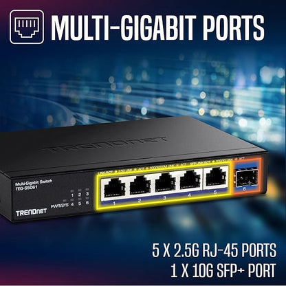 TRENDnet 6-Port Unmanaged 2.5G Switch - Image 6