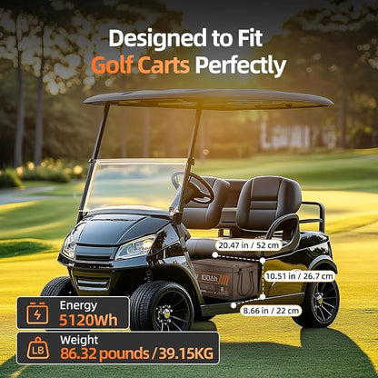 4PCS 48 Volt Lithium Battery for Golf Cart - Image 2