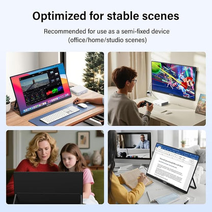 Innoview 23.8” 4K Large Portable Monitor, UHD 100%sRGB IPS Speakers USB-C HDMI - Image 6