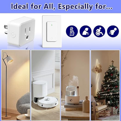 Remote Control Outlet, Wireless Remote Control Outlet Plug, On/Off Light Switch - Image 5