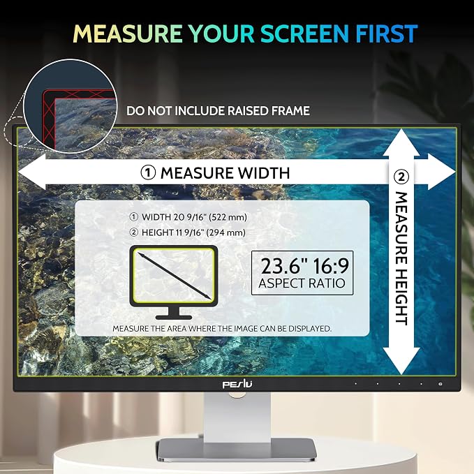 23.6 Inch Privacy Screen for Computer Monitor 16:9 Aspect Ratio, Eye Protection - Image 2