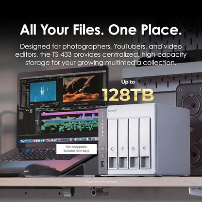 QNAP TS-433-4G-US 4 Bay NAS - Image 3
