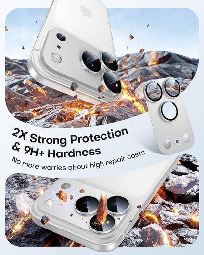 TAURI 2 Pack for iPhone 17 Pro Camera Lens Protector, Full Coverage - Image 3
