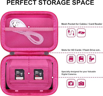 Lacdo Camera Carrying Case for Canon PowerShot ELPH 360/200/185/180/190/350 - Image 3