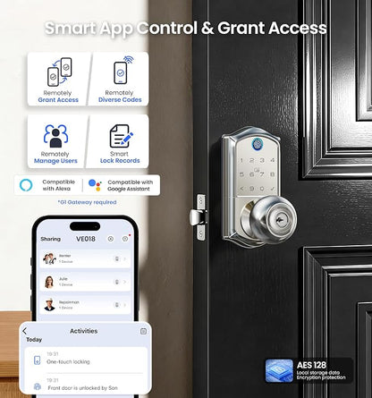 Veise VE018 Smart Knob Handle Lock - Image 3