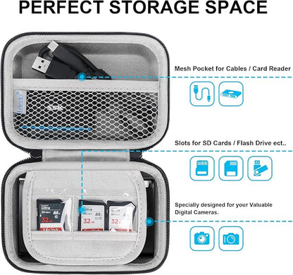 Lacdo Camera Carrying Case for Canon PowerShot ELPH 360/200/185/180/190/350 - Image 2