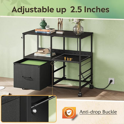 DEVAISE 3 Drawer File Cabinet - Image 7