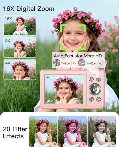 Digital Camera, FHD 1080P Point and Shoot Camera - Image 5