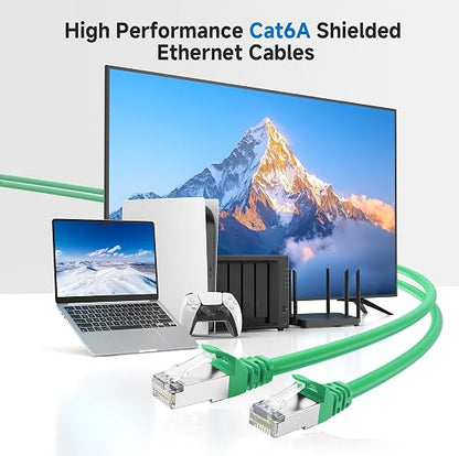 Cable Matters 10Gbps Snagless Long Shielded Cat 6A Ethernet Cable - 125ft - Image 2